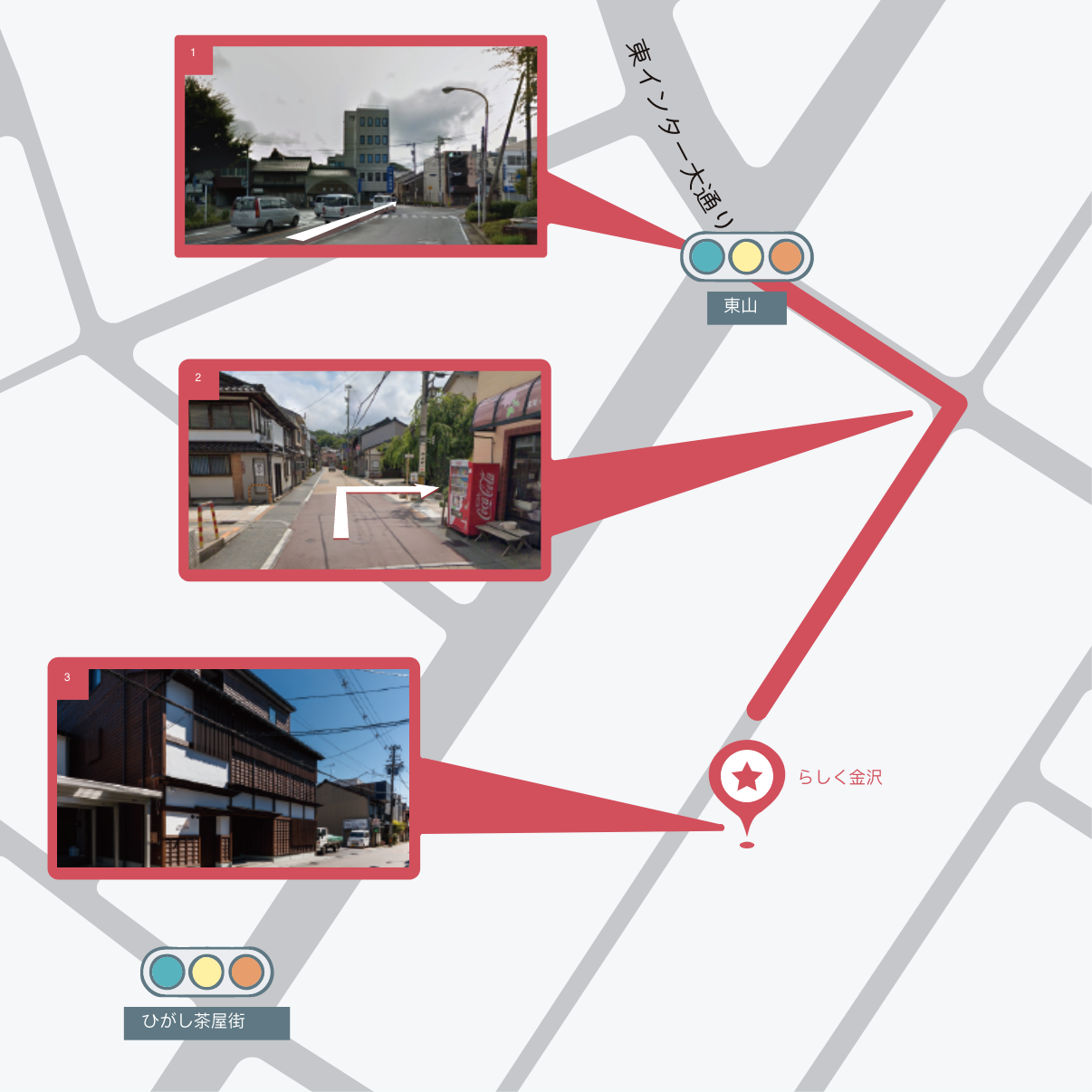 らしく金沢　近辺の地図